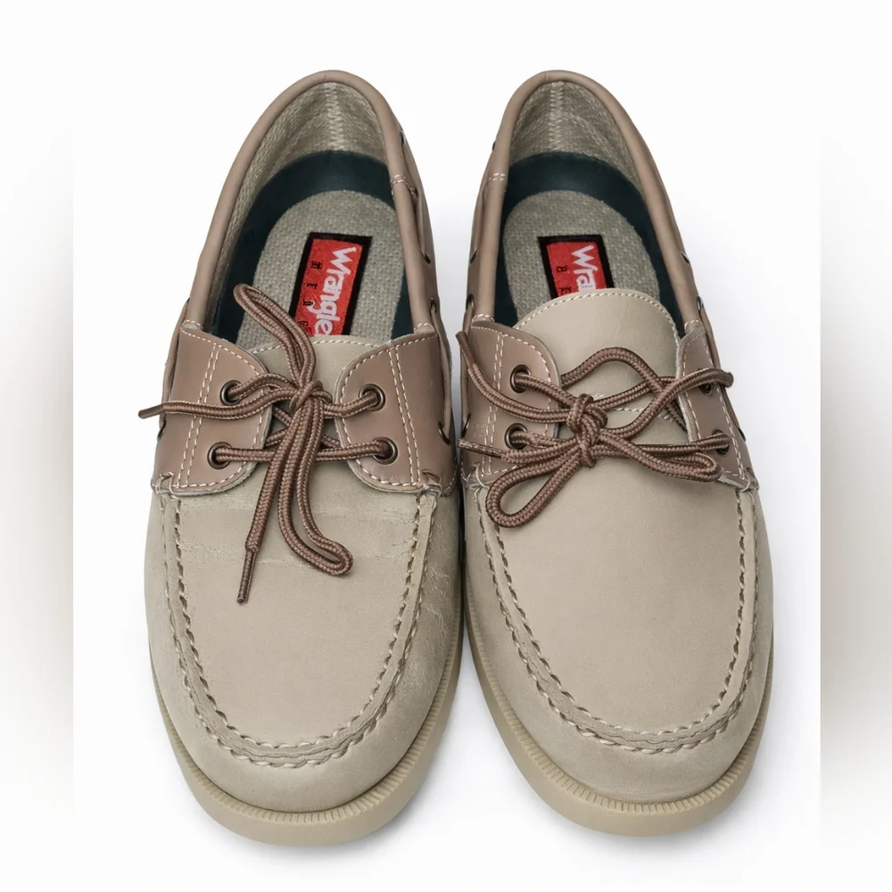 Wrangler Beige Men's Boat Loafers Slip On Shoes Size  US 8